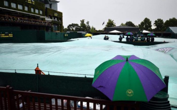 Rain wreaks havoc at Wimbledon 2016
