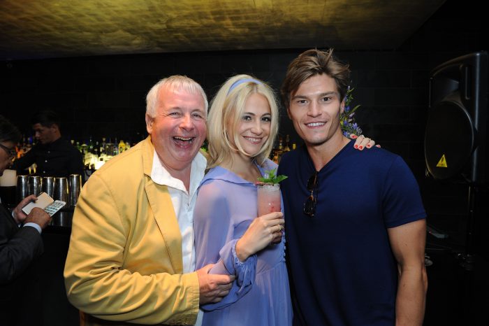 ©Edward Lloyd/Alpha Press 080000 21/07/2016 Christopher Biggins, Pixie Lott, Oliver Cheshire at the Launch of the Paul Strank Charitable Trust held at Mint Leaf in London.