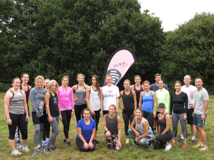 Throback: September's Bootcamp & Bend event on the Common, with Made in Chelsea's Frankie Gaff and Tiffany Watson