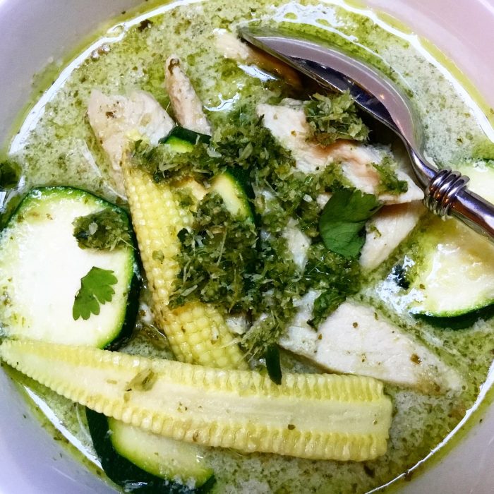 Thai Chicken and Green Vegetable Curry
