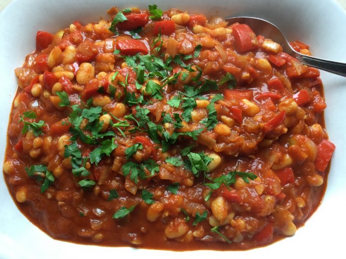 Homemade Spicy Baked Beans