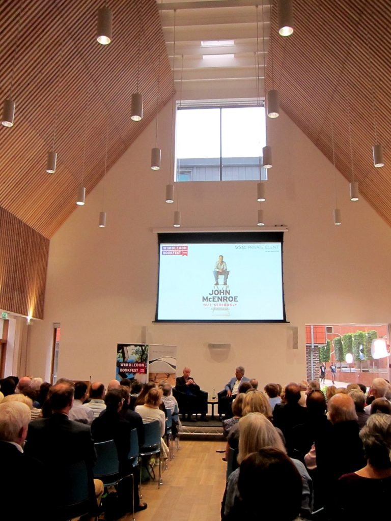 John Inverdale at King's College School, discussing his new book But Seriously