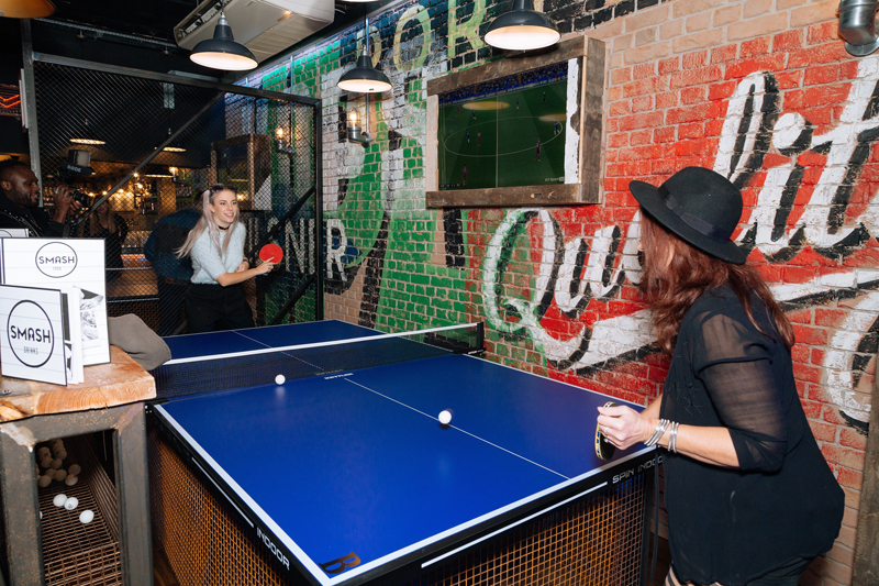 Lady Wimbledon SMASH Bars Launch VIP Party Ping Pong