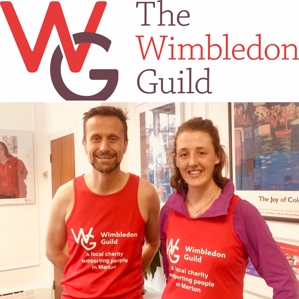 Flora & Ben, both running The London Marathon for the Wimbledon Guild