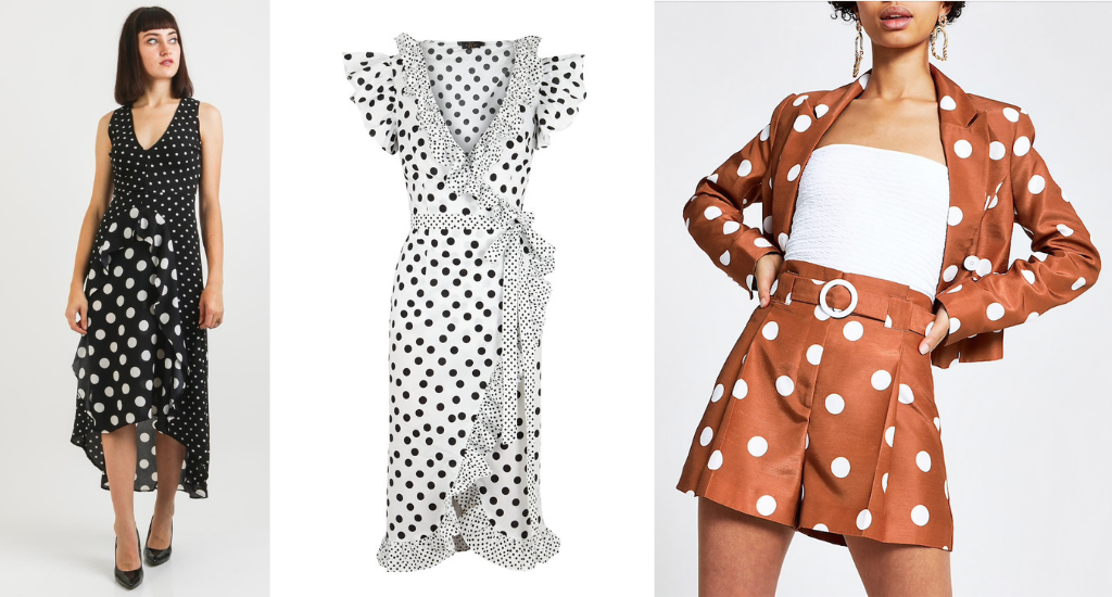 Polka-dot outfits for the races