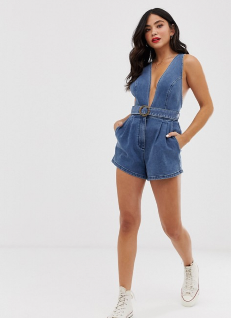 holiday packing tips: denim playsuit