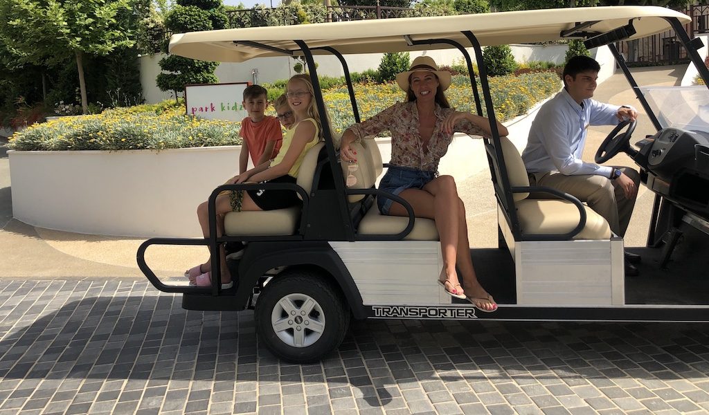 Golf buggy hotel taxi