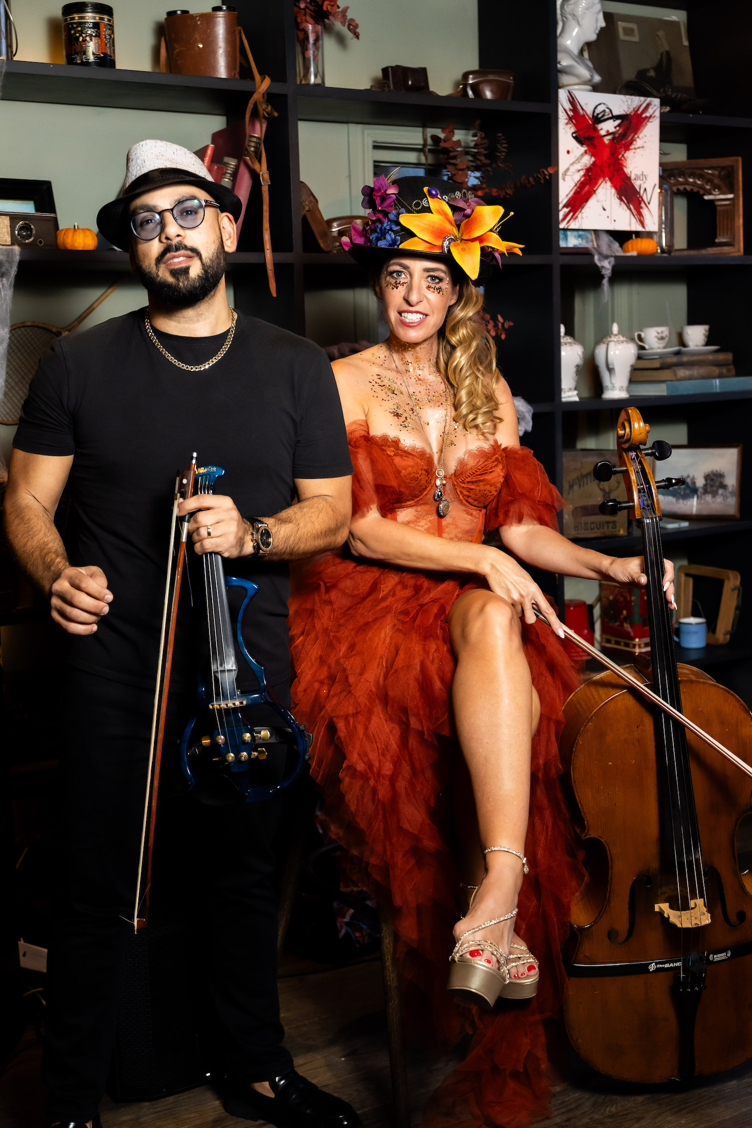 Lady Wimbledon Halloween party with music by Stringz