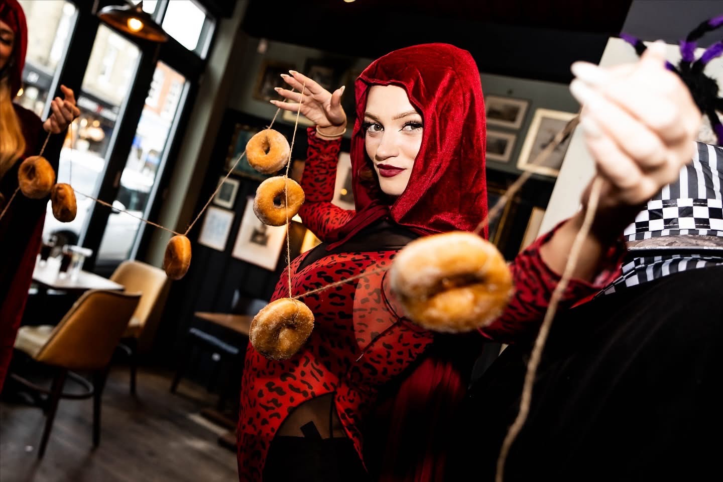 The Traitors games at Lady Wimbledon's Halloween party