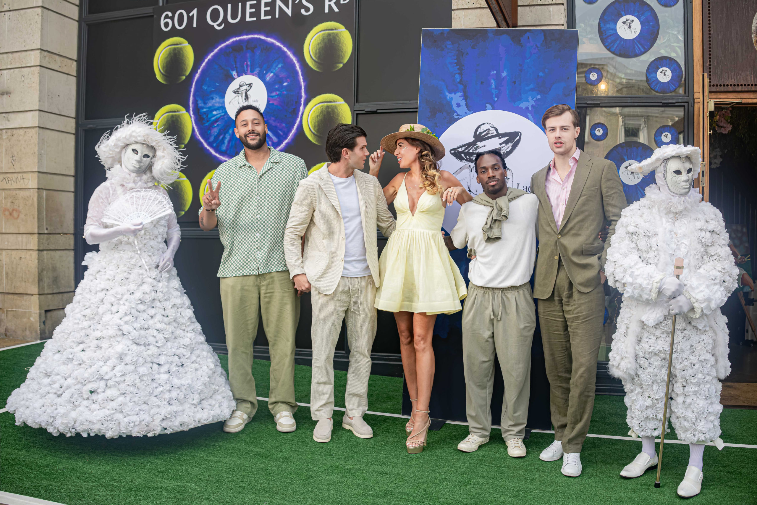 Celebrities at Wimbledon tennis party